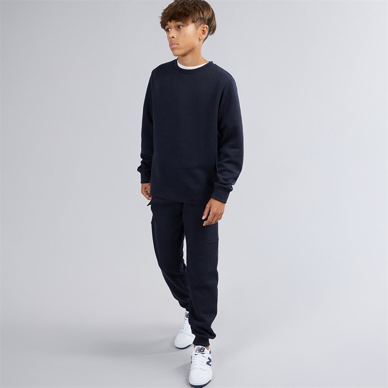 Kangaroo Poo Jungen - Sweatshirt Und Cargo-Jogginganzug - Navy