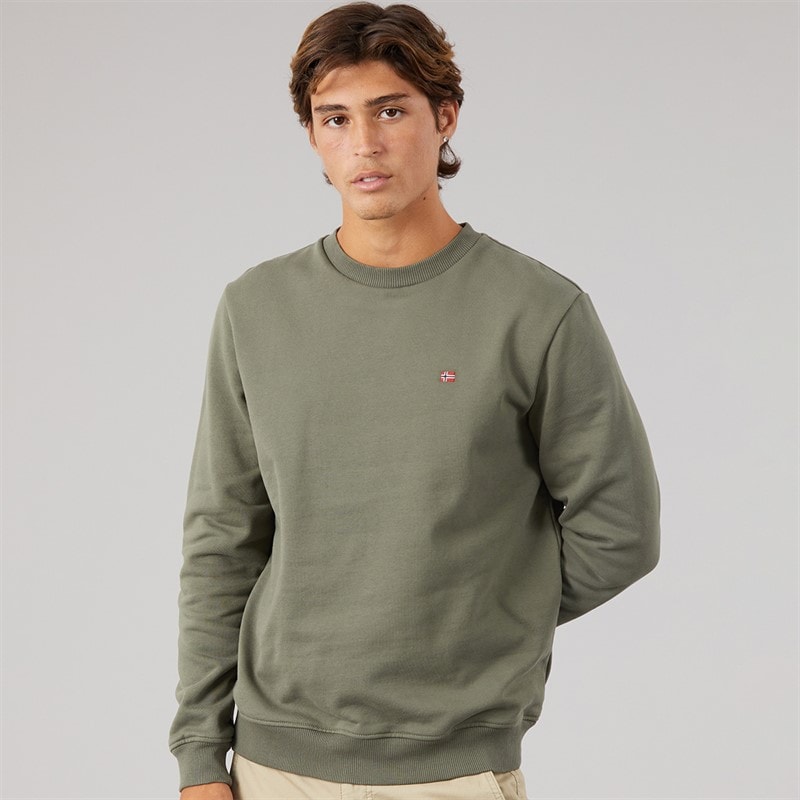 Napapijri Herren - Balis Rundhals-Sweatshirt - Tea Leaf