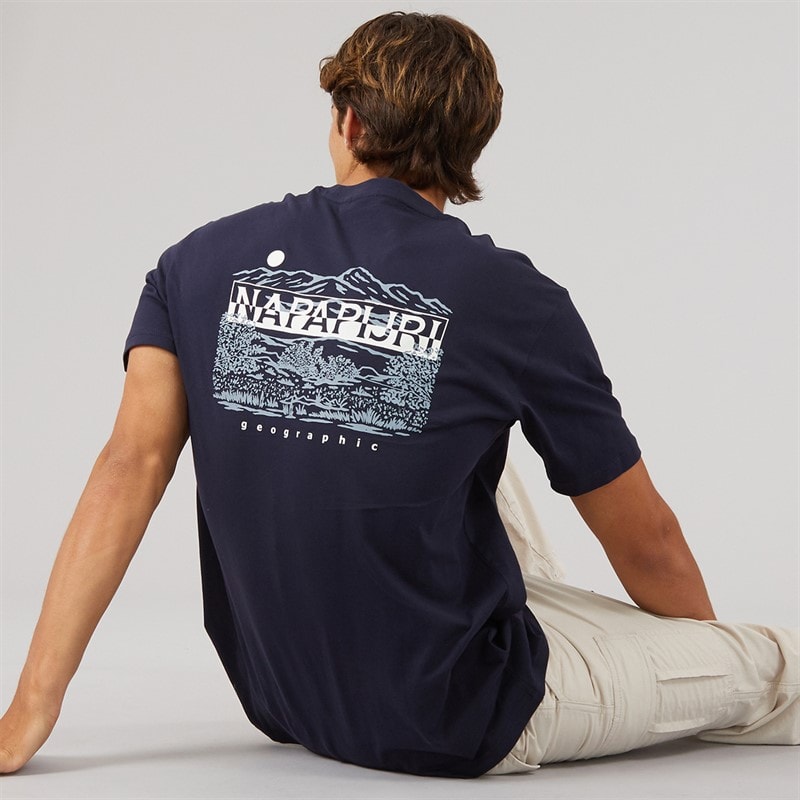 Napapijri Heren aspect t-shirt - Blue Marine