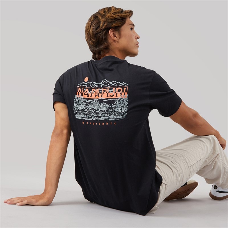 Napapijri Heren aspect t-shirt - Zwart
