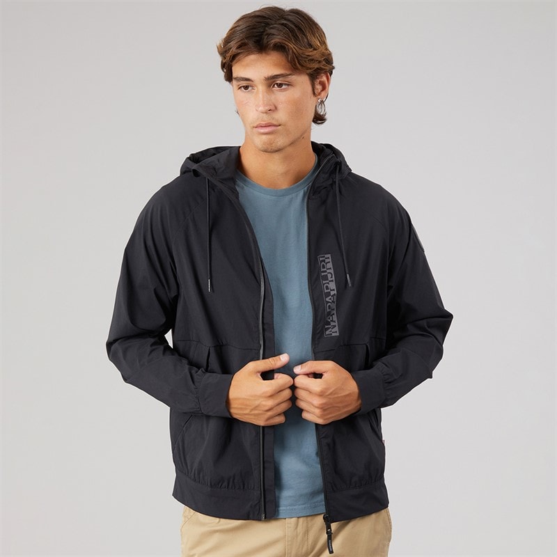 Napapijri Herren - Lockroy Jacke mit durchgehendem Reißverschluss - Black Beauty
