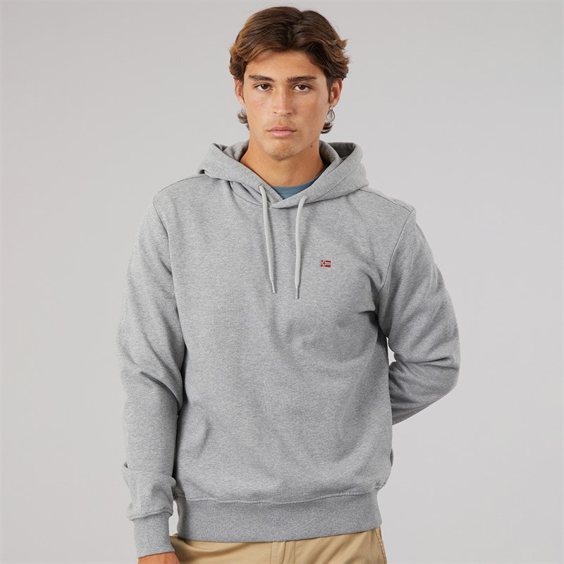 Napapijri Herren - Balis Kapuzenpullover - Mittelgrau Melange