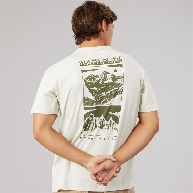 Napapijri Heren vista t-shirt - Beige Dimity