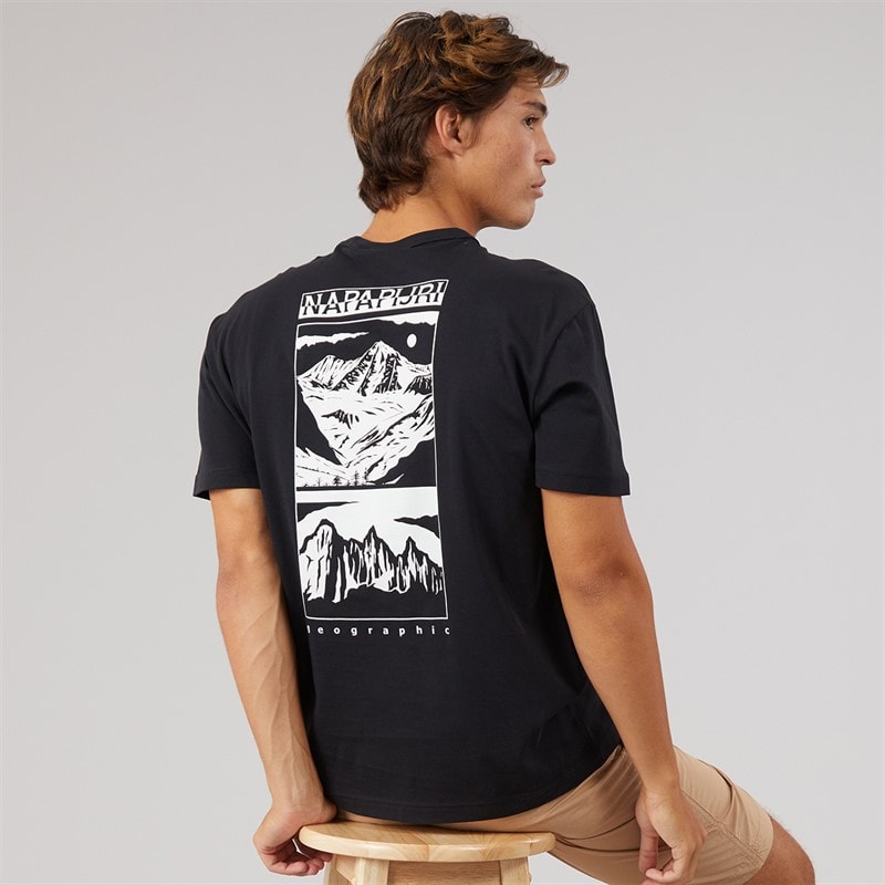 Napapijri Heren vista t-shirt - Black Beauty