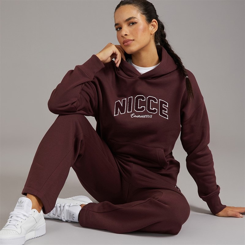 NICCE Damen - Hearthia Kapuzenpullover Und Weite Jogginghose Set - Cocoa Rouge