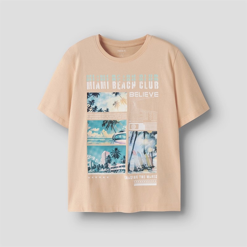 Name It Jongens voto t-shirt - Peach Fuzz