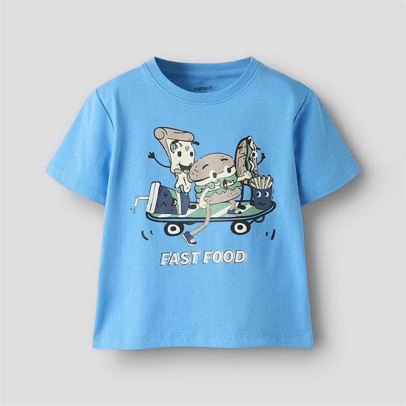 Name It Jongens dellan t-shirt - Azure Blue