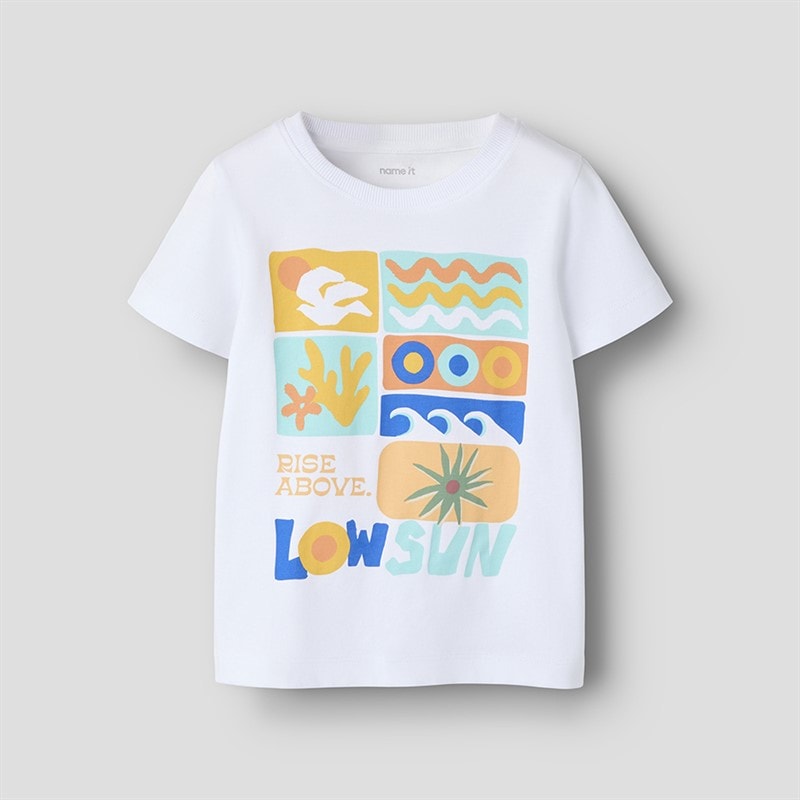 Name It Chłopcy t-shirt jenses - Bright White