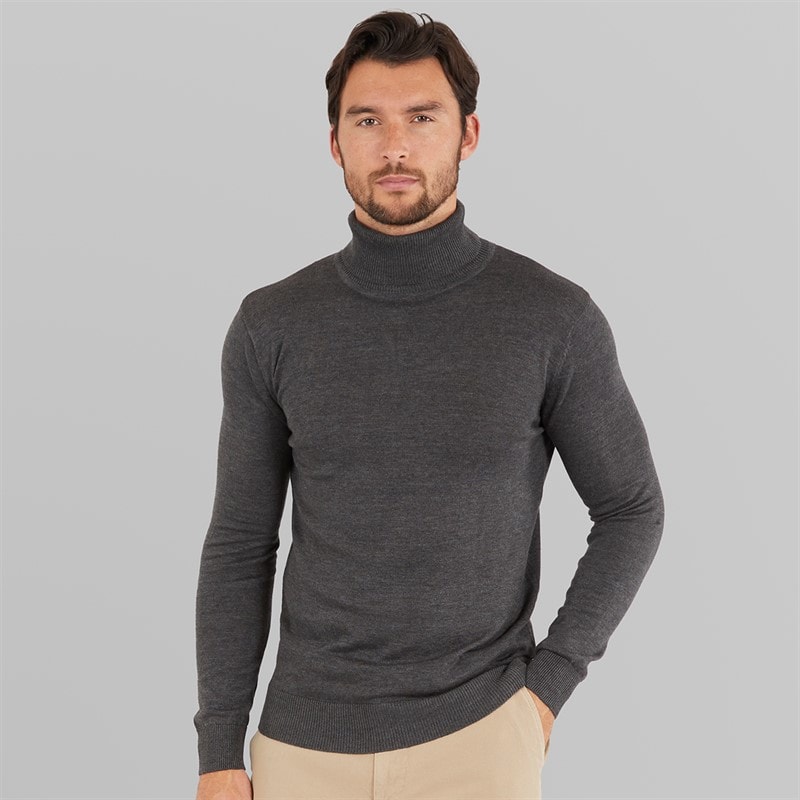 Onfire Pull à col roulé hommes - Charcoal Marl