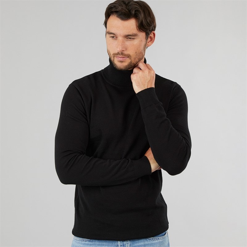 Onfire Pull à col roulé hommes - Noir
