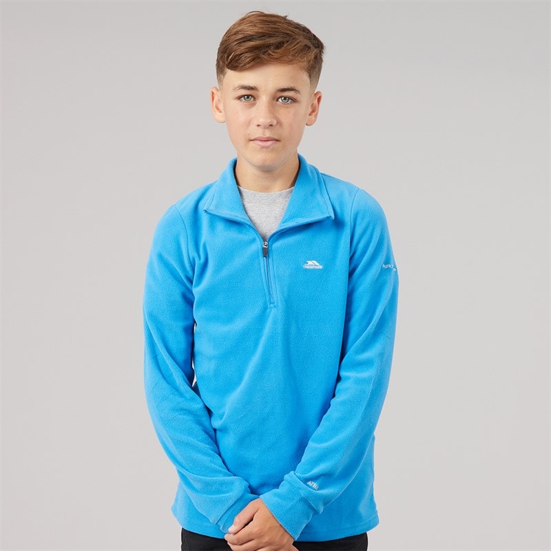 Trespass Junior Jungen - Masonville 1/2-Reißverschluss Microfleece - Cobalt