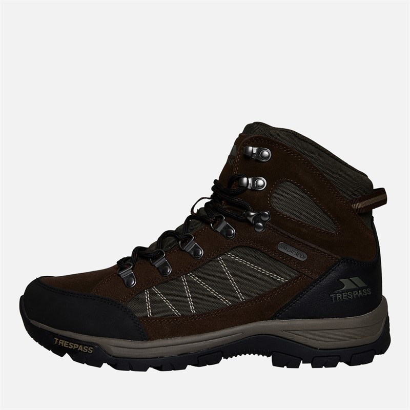 Trespass Heren chavez mid waterdichte wandelschoenen - Donkerbruin
