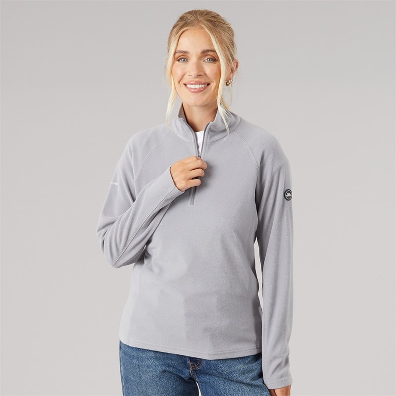 Trespass Damen - Shiner 1/2 Reißverschluss Mikrofleece - Platinum