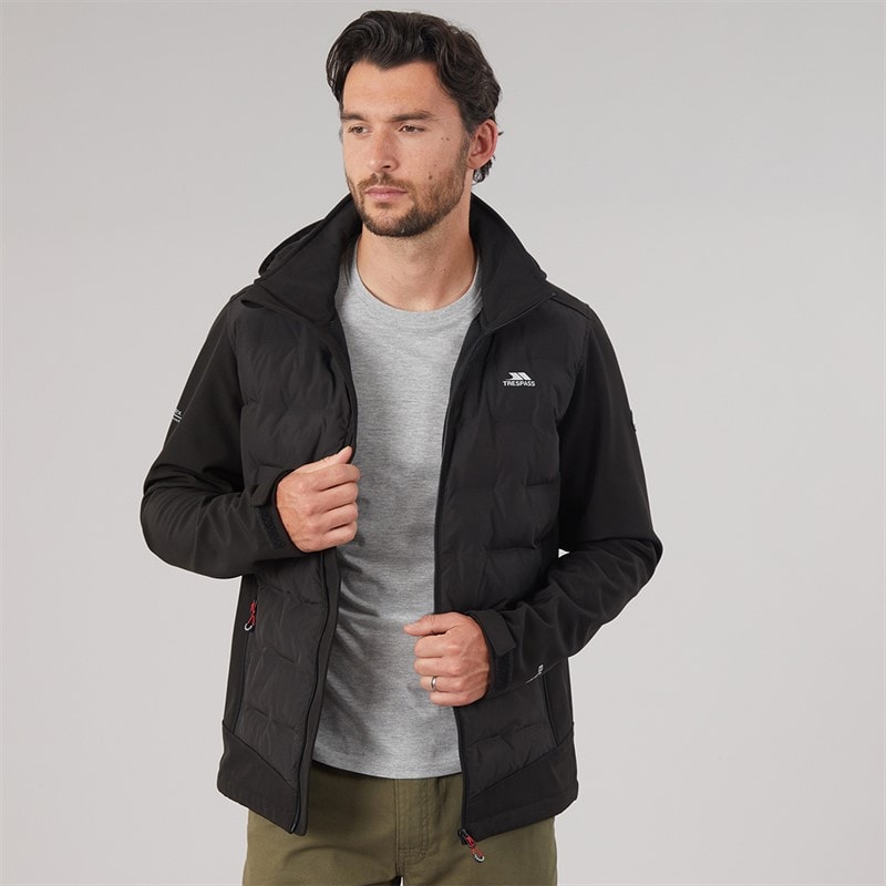 Trespass Veste softshell matelassée imperméable Alwero hommes - Noir