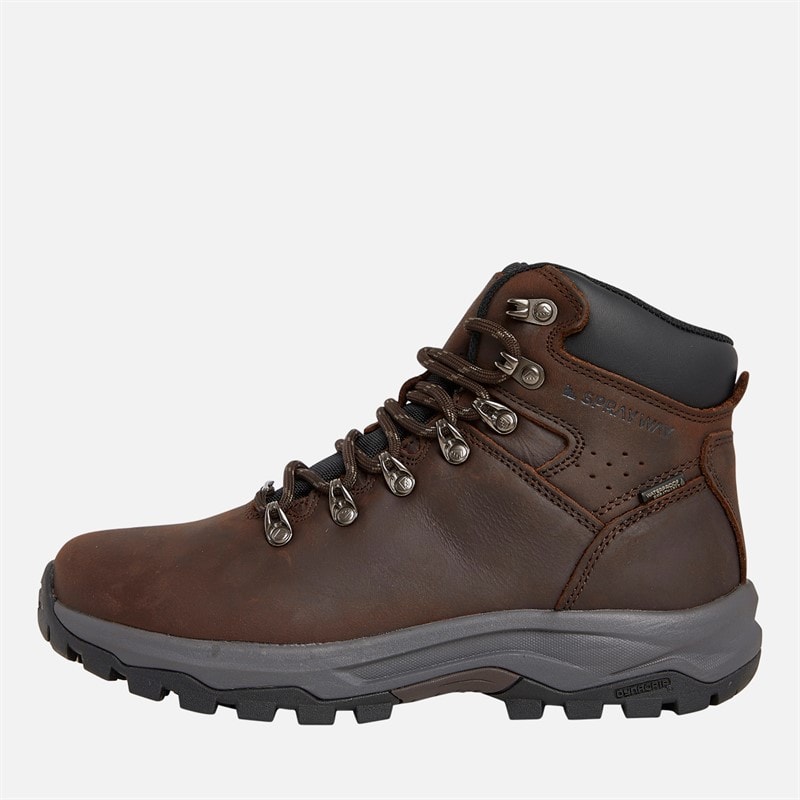 Sprayway Damskie wodoodporne buty trekkingowe hordan z nubukowej skóry hydroDRY - Brązowy