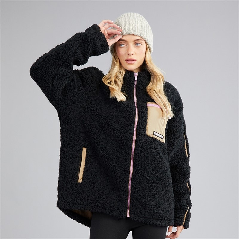 L'amore Couture Damen - Jackson Borg Jacke - Schwarz