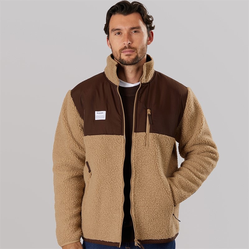 Resteröds Herren - Panel Zip Fleece - Sand