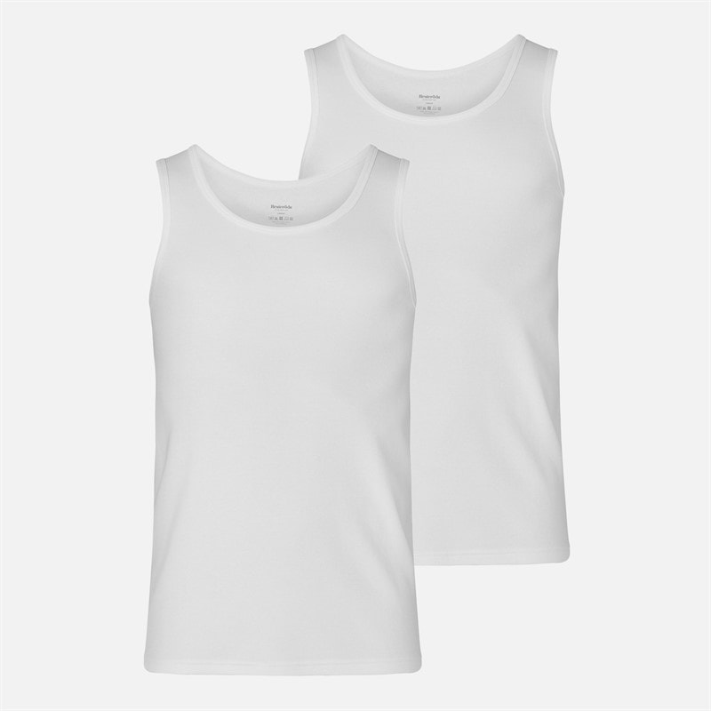 Resteröds Herren - Vests Zwei-Pack - Weiß