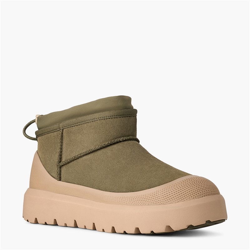 UGG® Heren klassieke ultra mini weather hybride laarzen - Burnt Olive/Mustard Seed