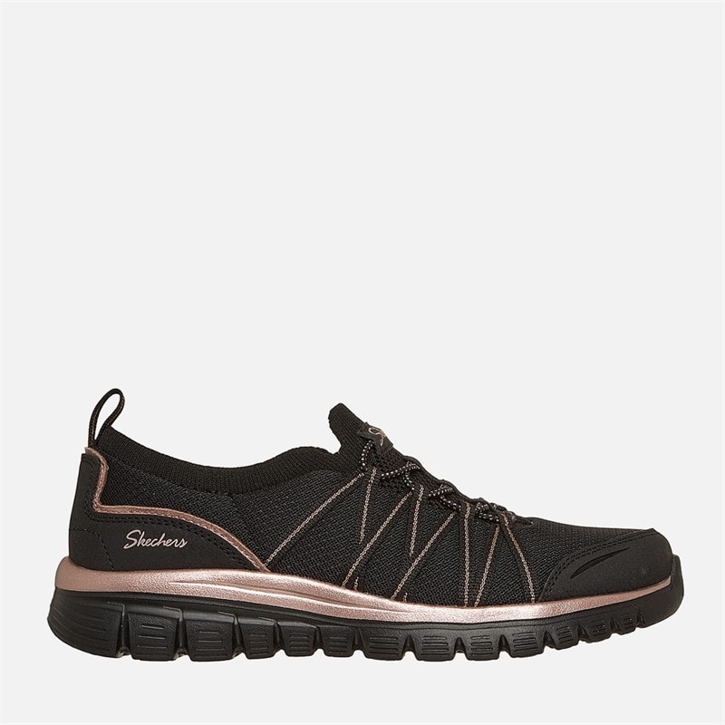 SKECHERS Damen - Elegante Sneaker - Schwarz