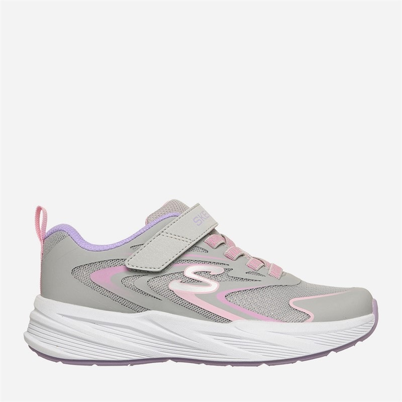SKECHERS Dziewczęce sneakersy microspec tread marki SKECHERS - Grey
