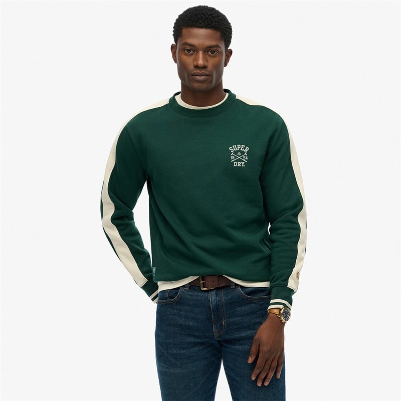 Superdry Herren - Athletic Club Sweatshirt - Enamel Green