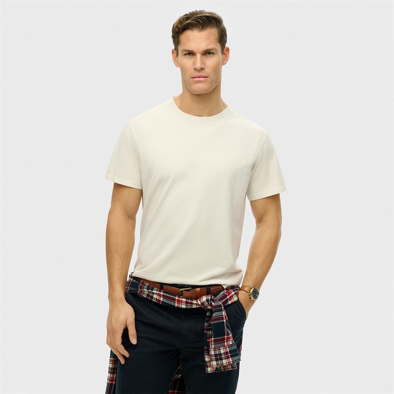 Superdry Heren essentials relaxed t-shirt - Silver Birch