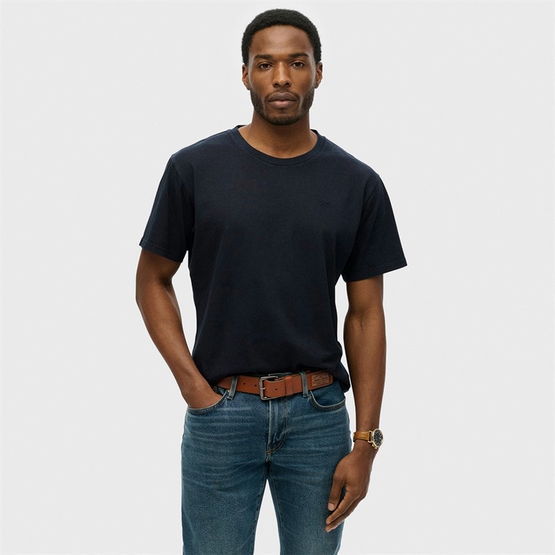 Superdry Herren - Essentials Lockeres T-Shirt - Super Dark Navy