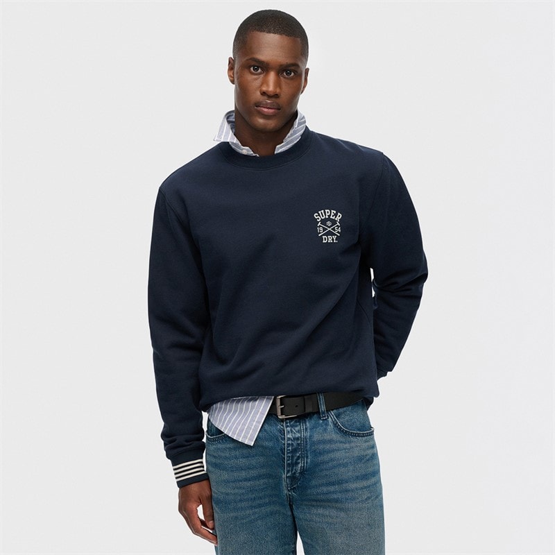 Superdry Herren - Athletic Club Sweatshirt - Nautical Navy