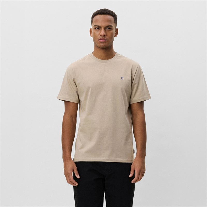 Les Deux Herren Kern Kontrast T Shirt Dark Sand