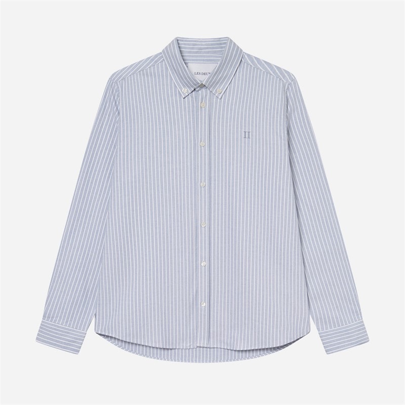 Les Deux Herren Konrad Gestreiftes Oxford Hemd Allure