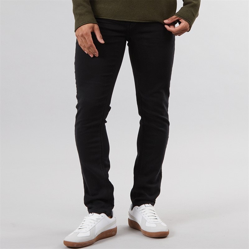 Solid Heren Tot Hybrid Straight jeans Zwart