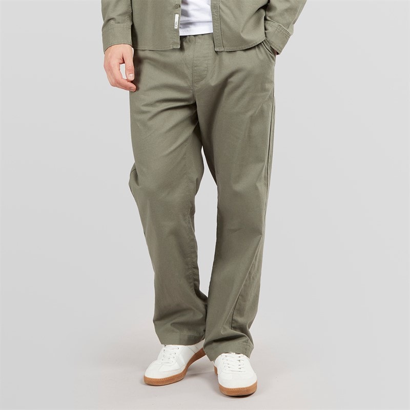 Solid Heren broeken Dusty Olive
