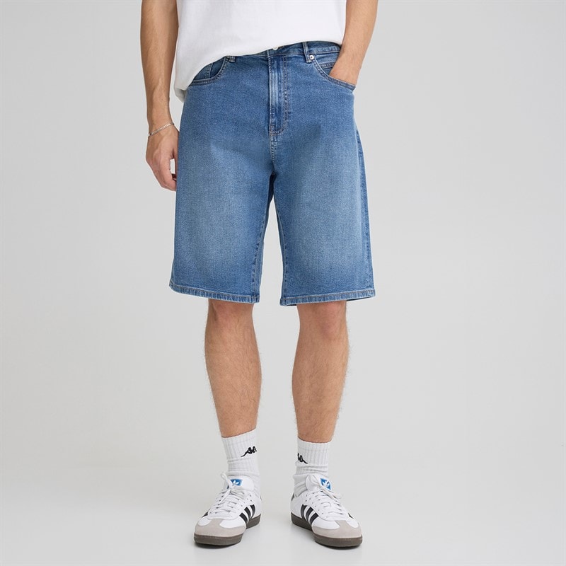 Solid Heren Sdjeni Denim Shorts Middle Vintage Blue Denim
