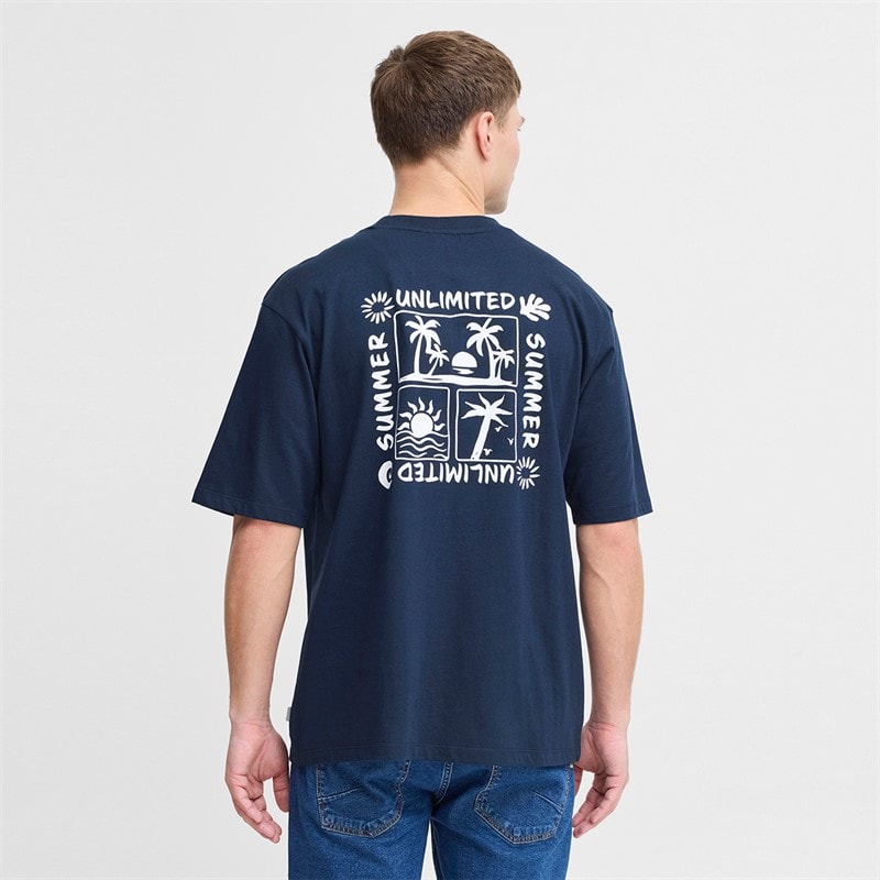 Solid Heren Daniel T-shirt Dress Blues