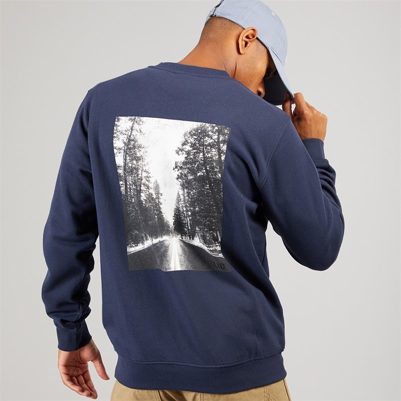 Solid Heren Holton Sweater Insignia Blue