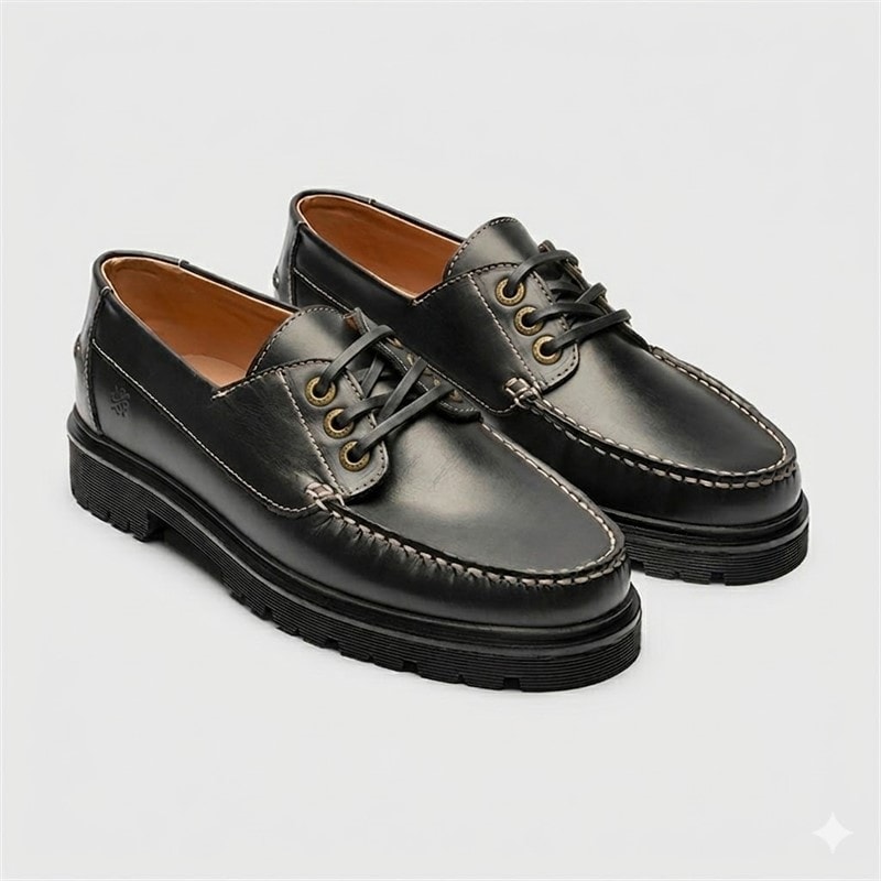 Playboy Footwear Heren Casper 4.0 Schoenen Black Leather/Zwart