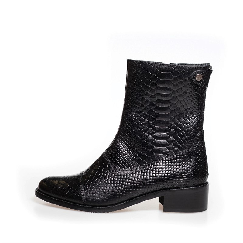 Copenhagen Shoes Zwarte laarzen Dames 001 Zwart