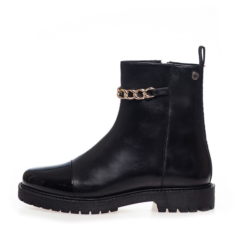 Copenhagen Shoes Dames Nieuwe Bloem Ogen Laarzen 0001 Zwart