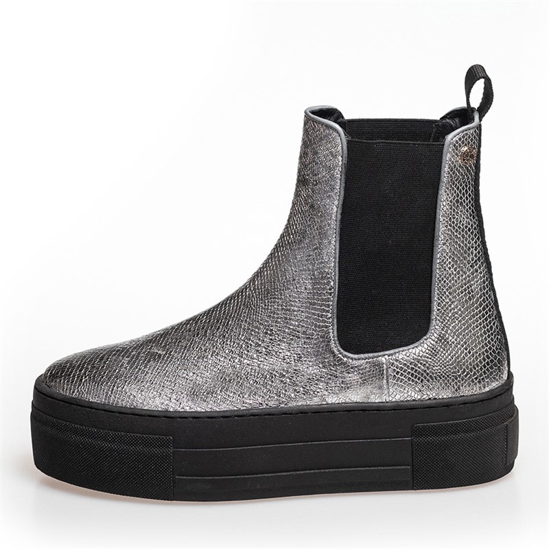 Copenhagen Shoes Dames Enya Laarzen 009 Zilver Slang