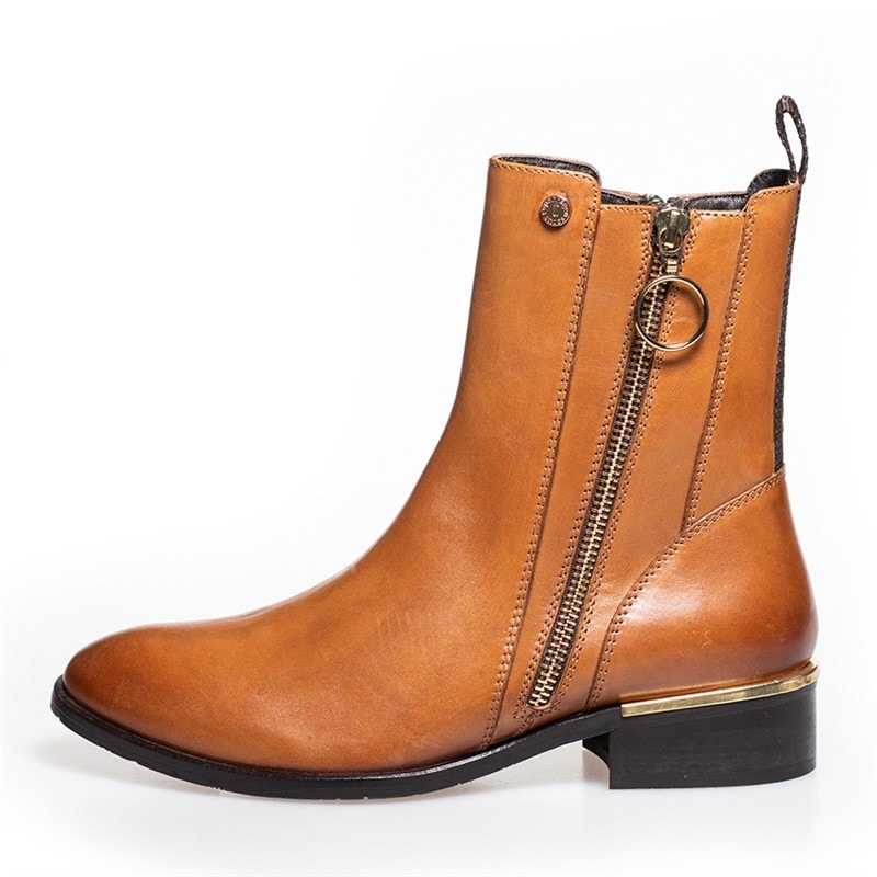 Copenhagen Shoes Dames Nieuwe Koorts 22 Cognac Laarzen 0241 Cognac