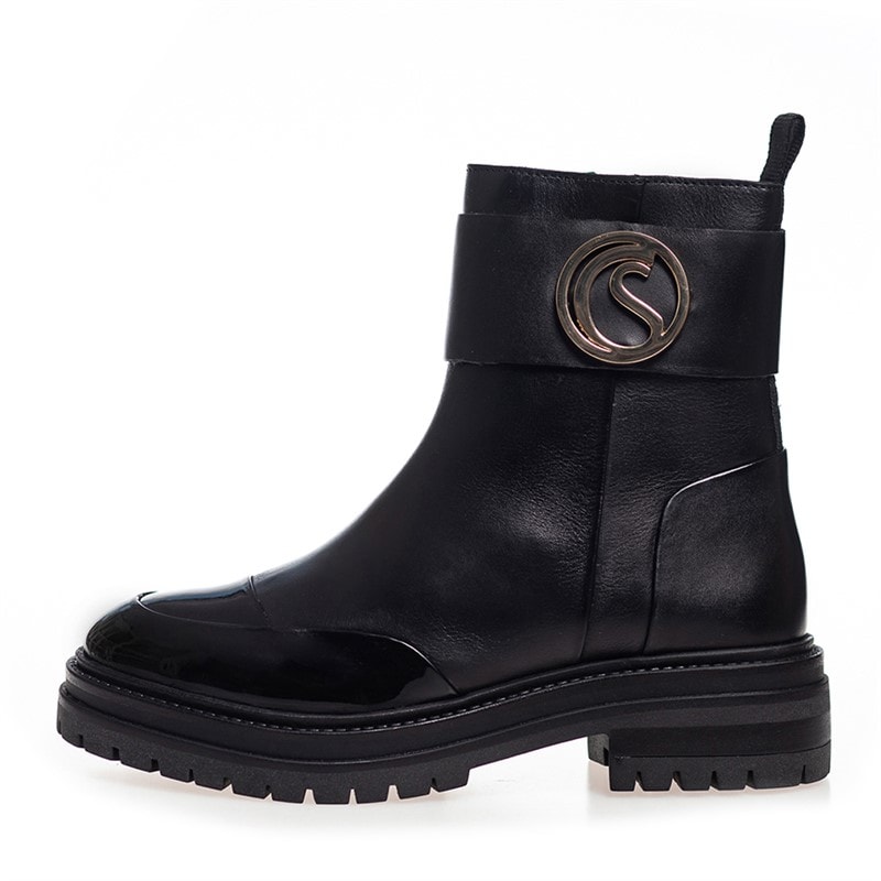Copenhagen Shoes Dames Windlaarzen 0011 Black Patent