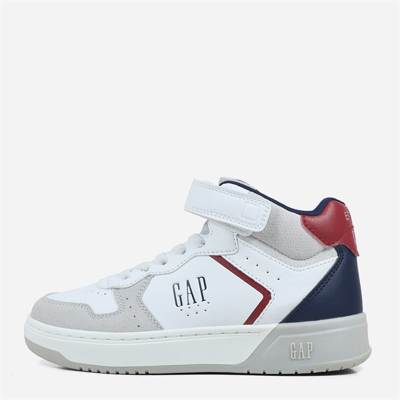 GAP Baskets Mi-hauts Garçon Chicago Blanc/Bleu Marine/Rouge White Navy Red