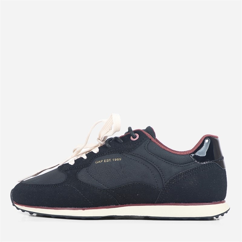 GAP Dames Run Goud Platte Sneakers Total Black