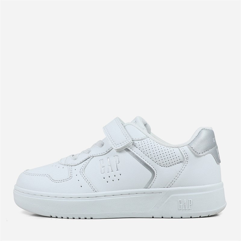 GAP Chicago sneakersy biało-srebrne dla dziewczynki kolor White Silver