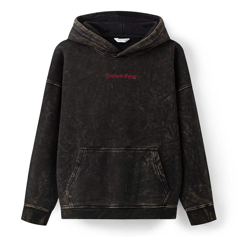 Copenhagen Legacy Heren Vintage Washed Oversized Hoodie Dark Grey