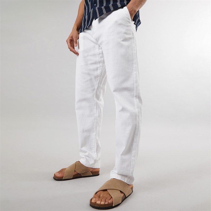 Indicode Pantalon Chino Inclio Homme Blanc Cassé