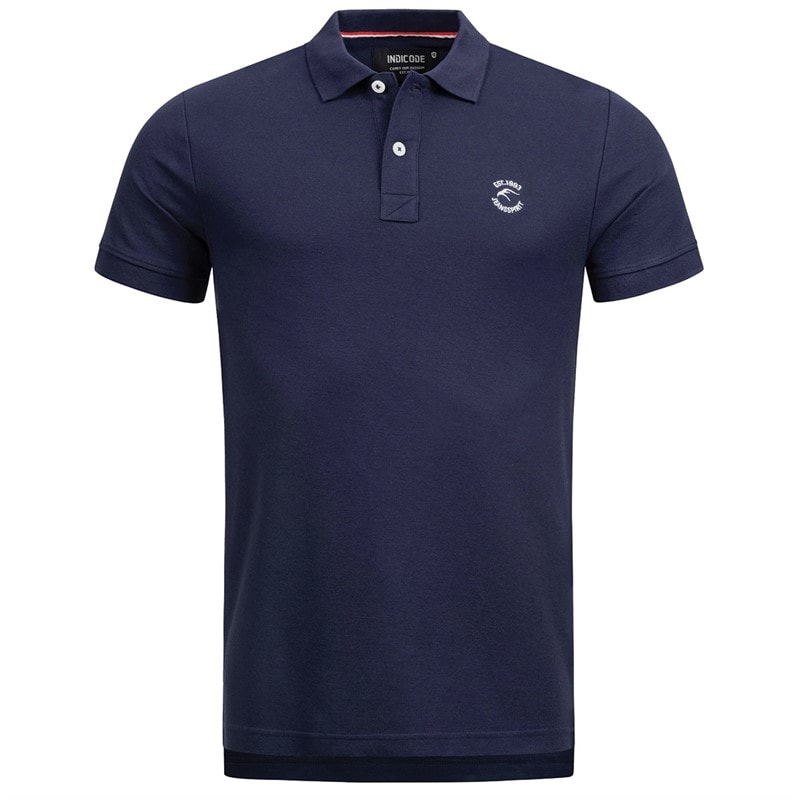 Indicode Polos à manches courtes Inwadim Homme Marine