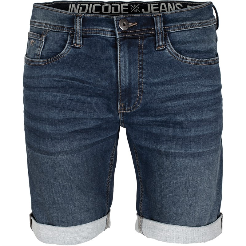 Indicode Heren Indelmare Denim shorts Blauw