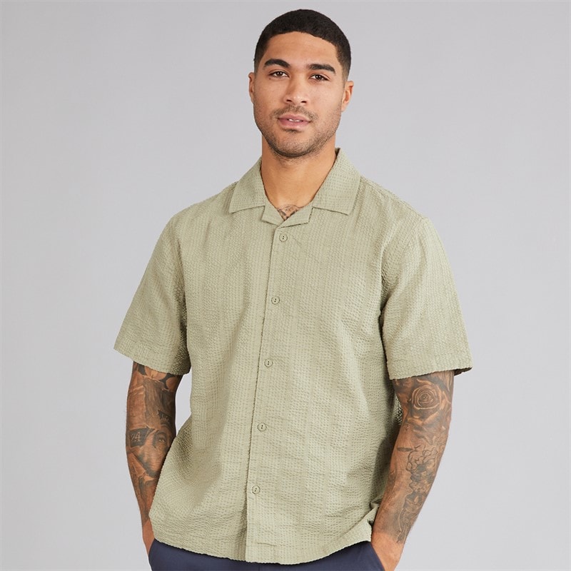 Indicode Heren Golven Shirt Aloe
